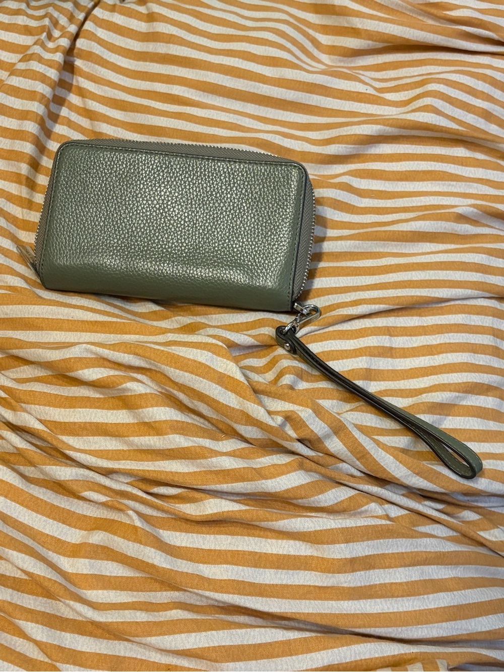 Michael Kors Olive Green Wristlet Wallet